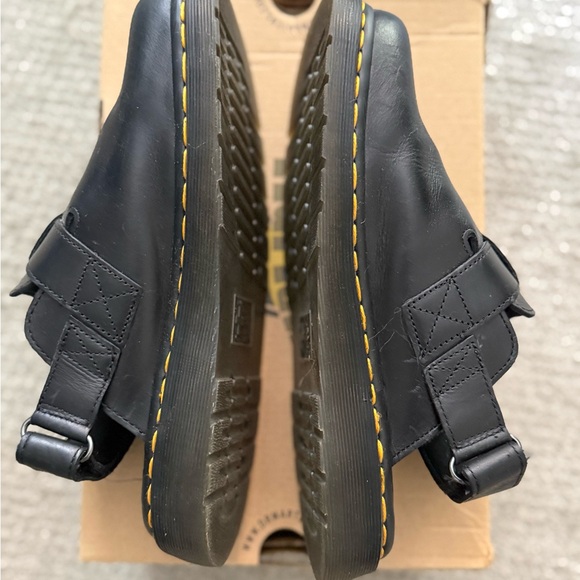 Dr. Martens Jorge II Black Leather Buckle Mule/Clog - Womens 10 Mens 9 - Picture 4 of 7